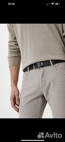 Оригинальный мужской кожаный ремень Tommy Hilfiger