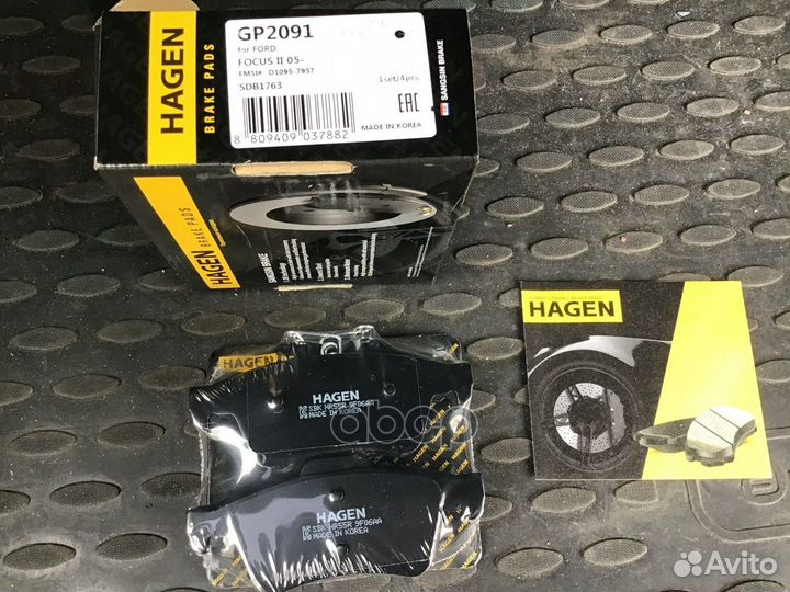 Колодки задние ford focus II GP2091 GP2091 Sangsin