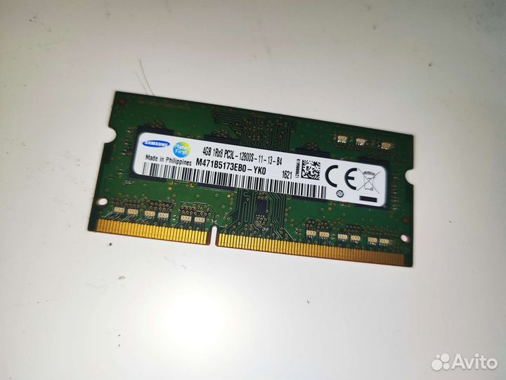 Оперативная память для ноутбука DDR3L (4 гб )