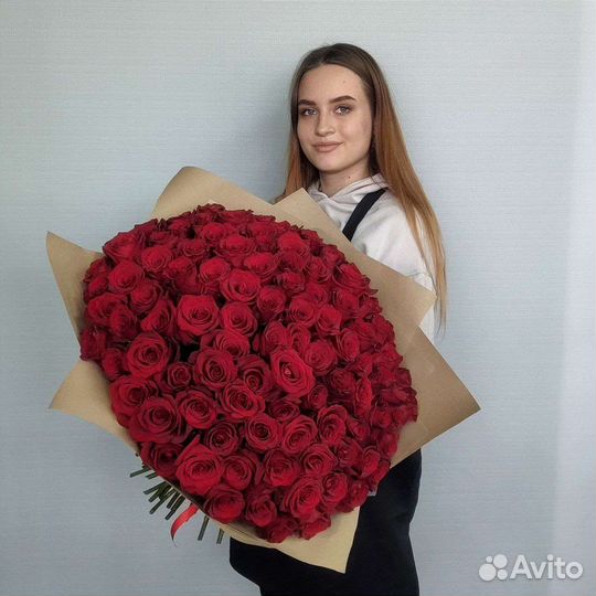 51 и 101 роза 50см