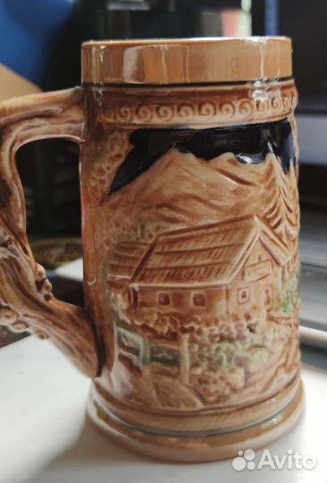 Кружка пивная керамическая СССР, 1970е гг