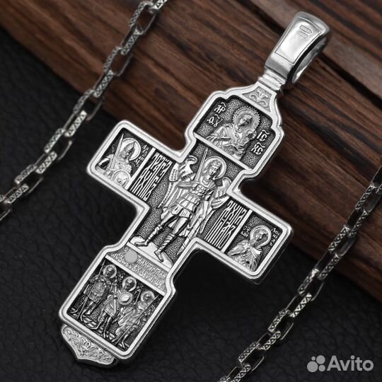 Крест серебро 925