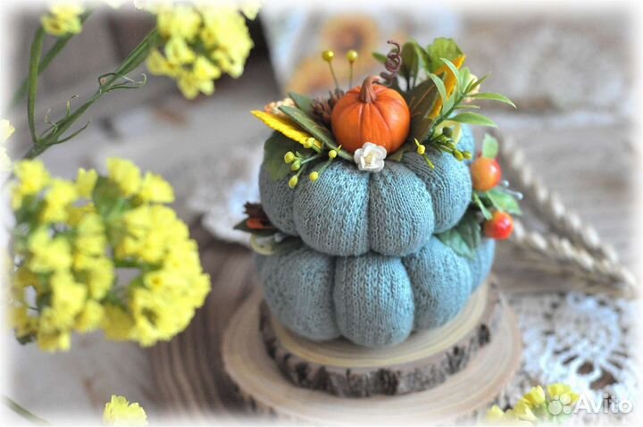 Игольница - тыковка декоративная