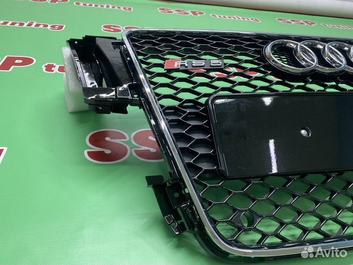 Решетка радиатора для Audi A5 RS5 дорест, хром