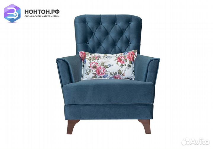 Кресло Ирис синее