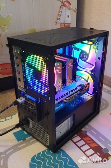 Игровой компьютер Xeon E5 2640 v3 + RX 590 8gb