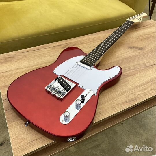 Гитара telecaster candy apple aria