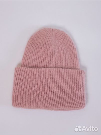 Шапка женская вязаная из ангоры