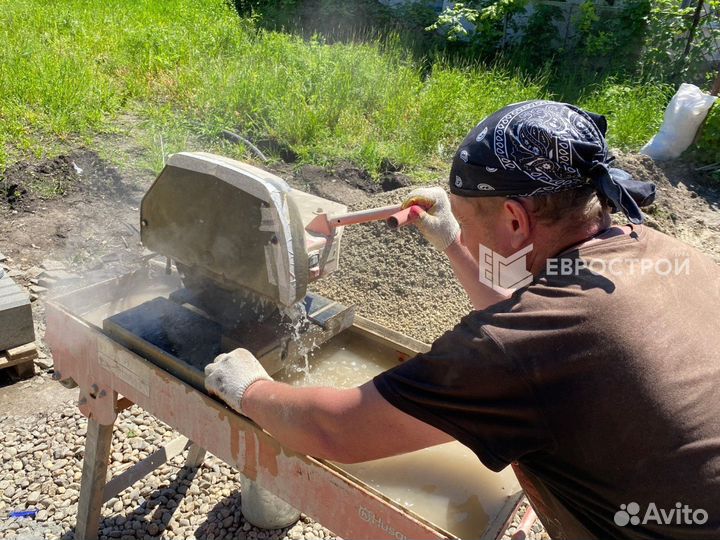 Тротуарная плитка, брусчатка, бордюры