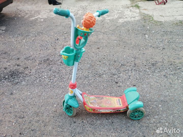 Самокат детский трехколесный бу