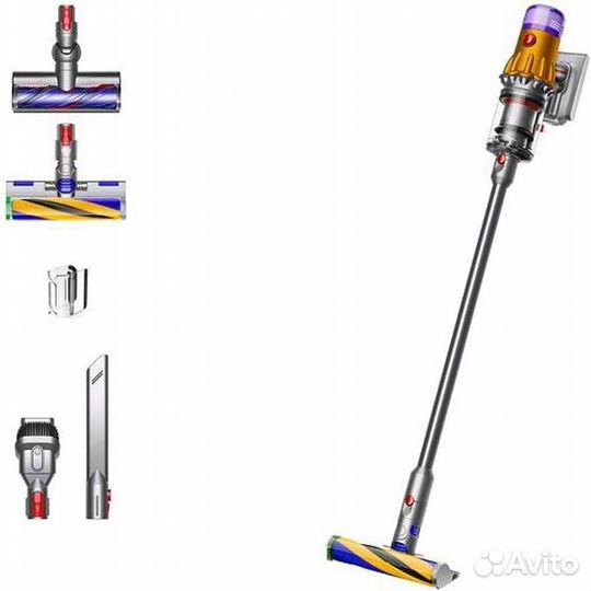 Пылесос dyson V12 yellow/nickel