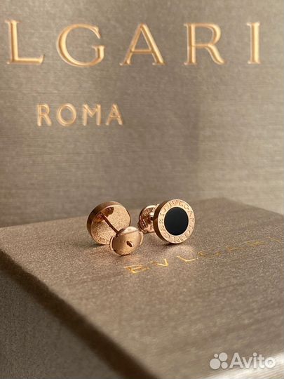 Золотые серьги bvlgari