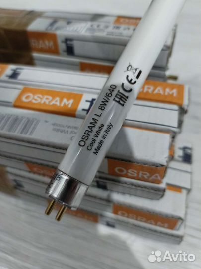Лампа люминесцентная линейная 8Вт L8W/640 G5 osram