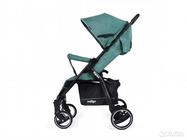Коляска прогулочная Indigo Sigma зеленый