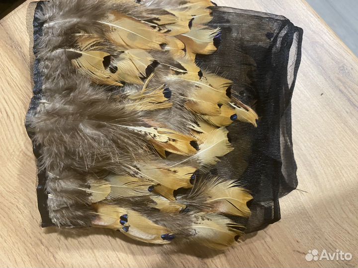 Перья натуральные декоротивные