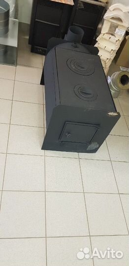 Отопительная печь с чугунной плитой