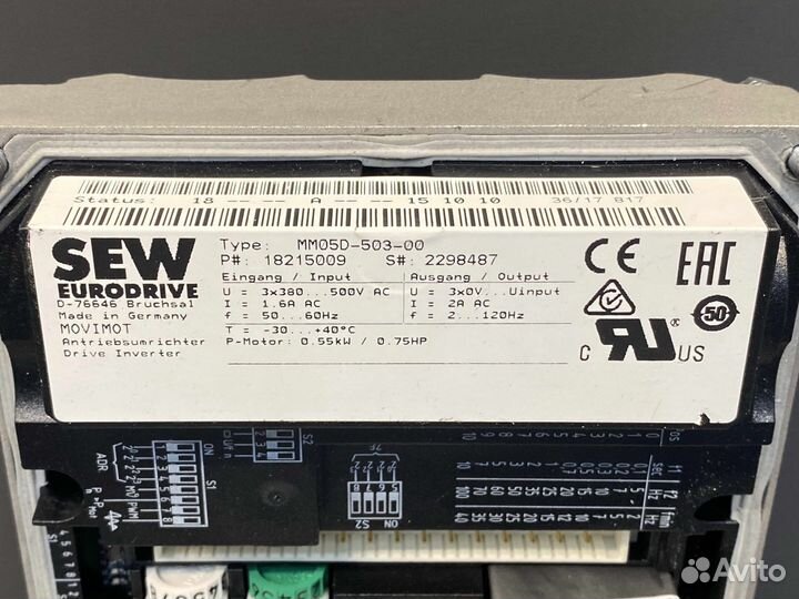Частотник 0.55KW SEW MM05D-503-00 новый, 2 шт