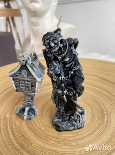 Свеча Баба Яга с молодильным яблоком