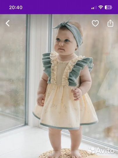 Платье боди для девочки 80 86