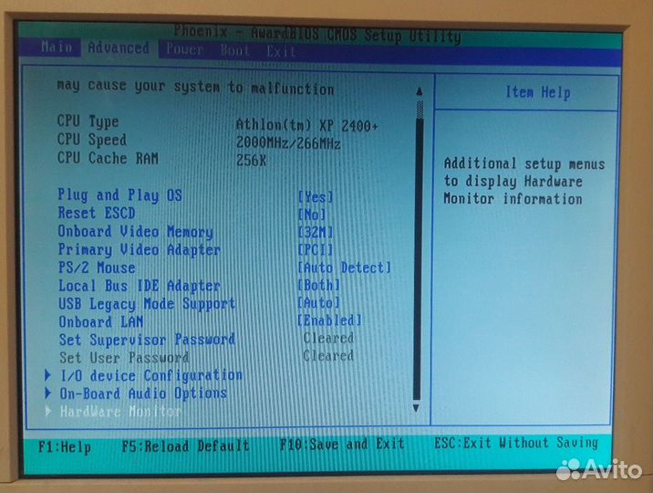 Ретро материнская плата HP Compaq сокет А 462