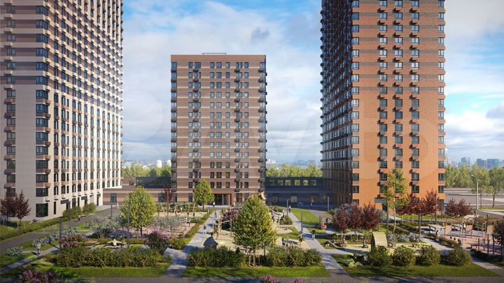 Квартира-студия, 63,8 м², 25/33 эт.