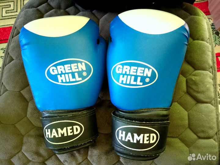 Боксерские перчатки green hill