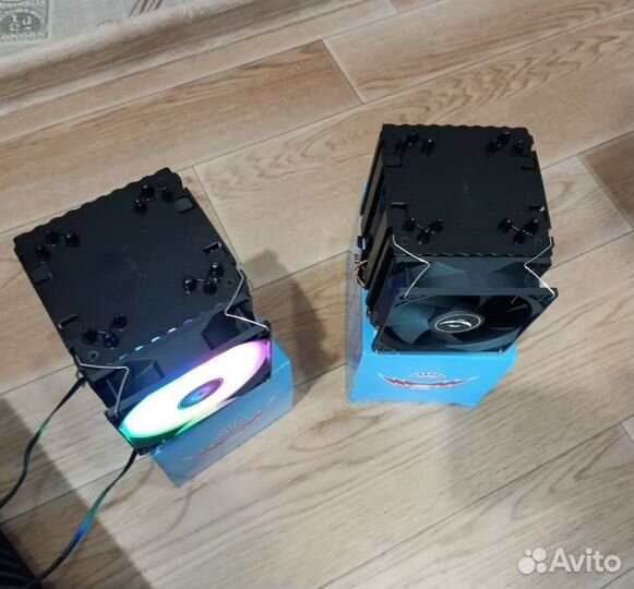 Кулер 6 трубок для процессора черный