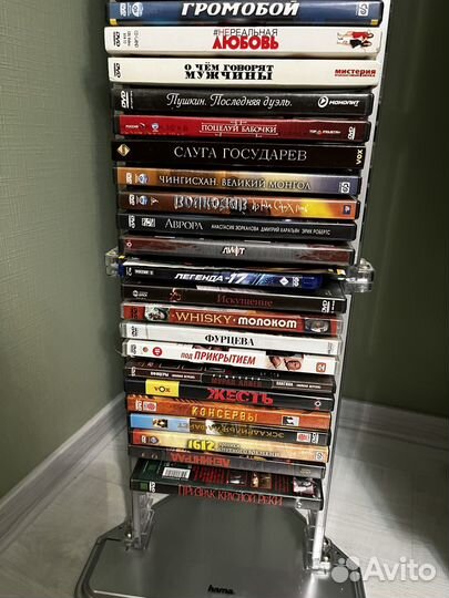 Подставка hama для DVD дисков и 65 DVD