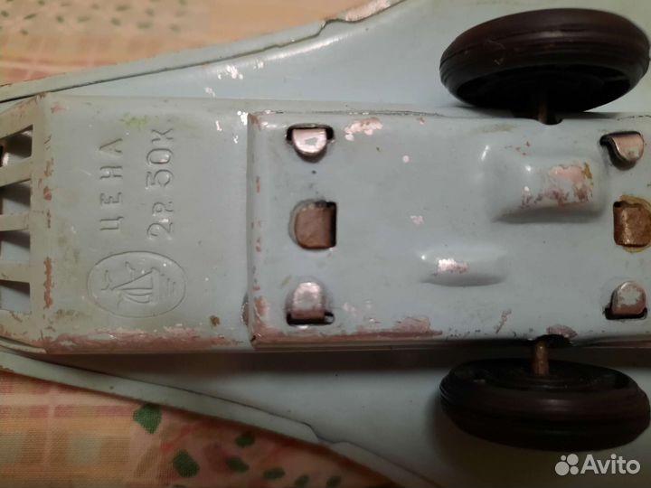 Игрушка самолет 70г. СССР алюминий