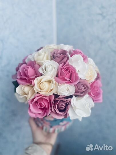 Мыльные розы букеты на выпускной