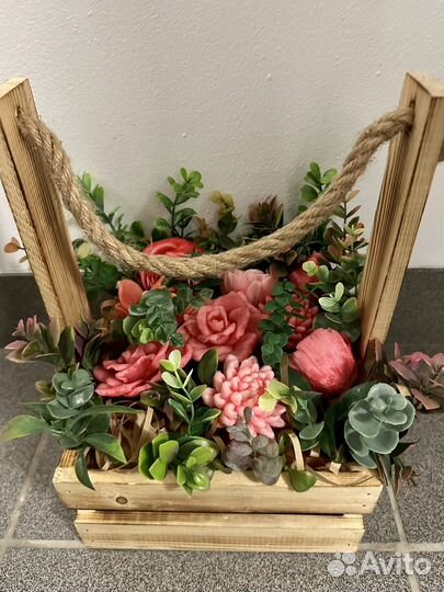 Букет цветов из мыла ручной работы