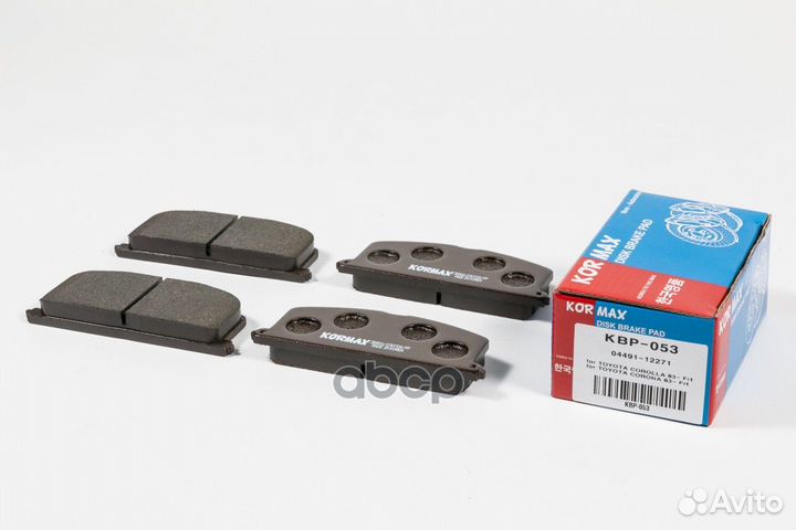 Колодки тормозные, передние D2023 KBP053 kormax