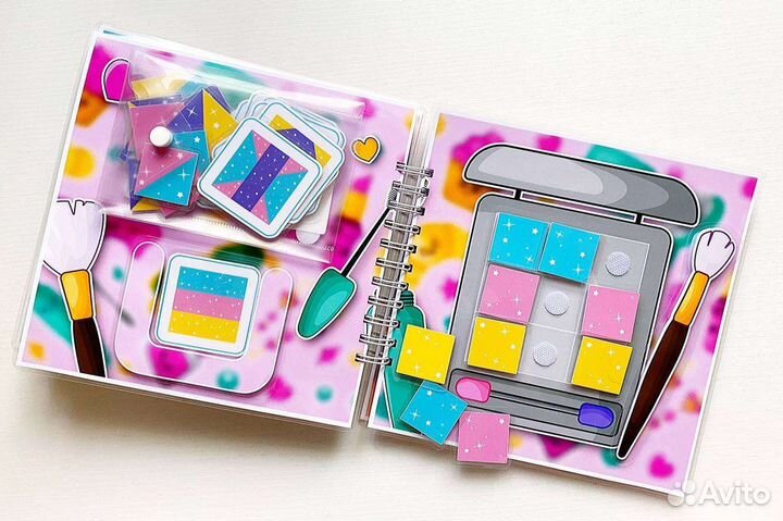 Книжка на липучках для девочек