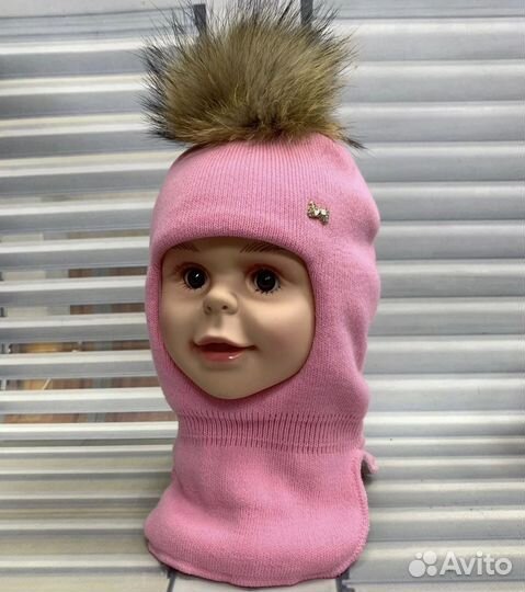 Шапка шлем для девочки новая