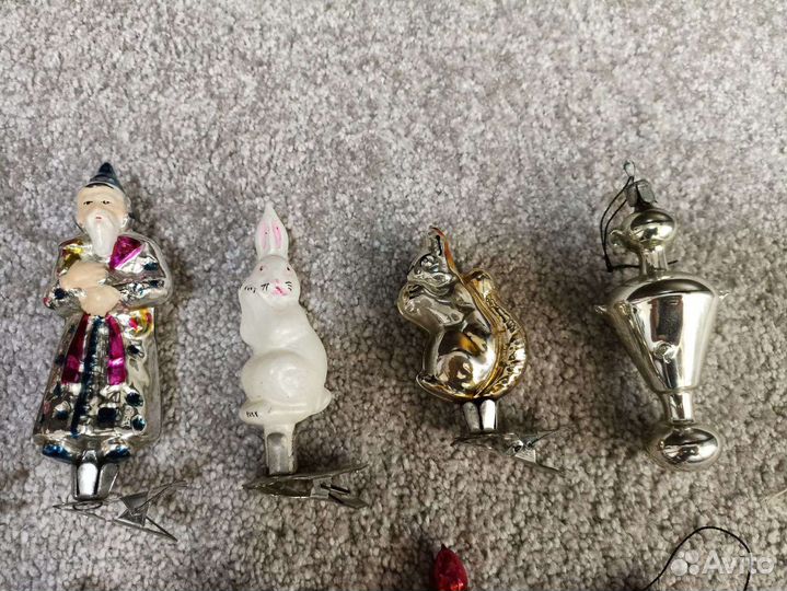 Елочные игрушки СССР на прищепке