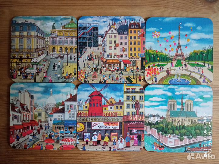 Набор подставок париж