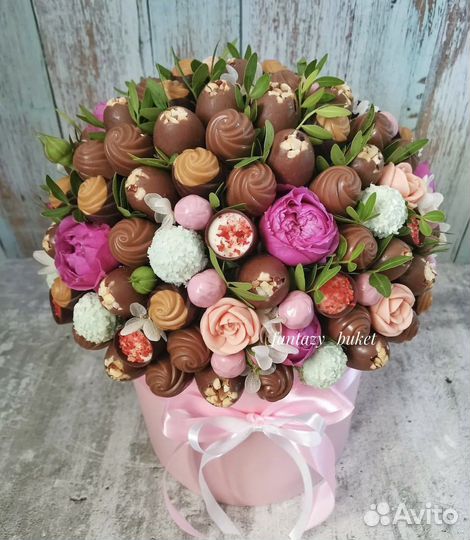 Сладкие букеты из конфет