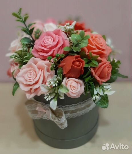 Букет цветов из мыла