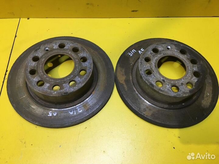 Диск тормозной задний Skoda Octavia A5 II 2008–201