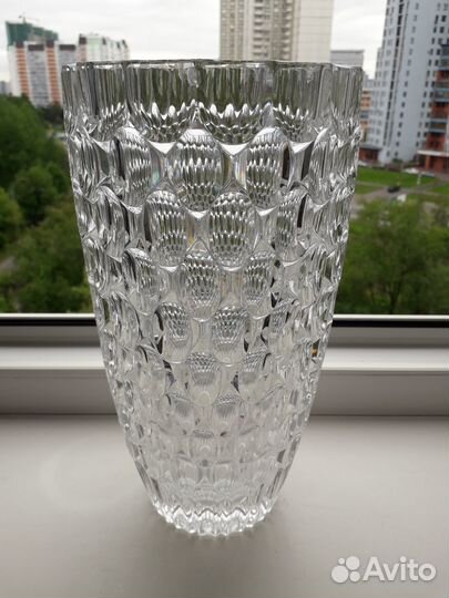 Ваза богемское стекло Чехословакия Jiri Rapasek