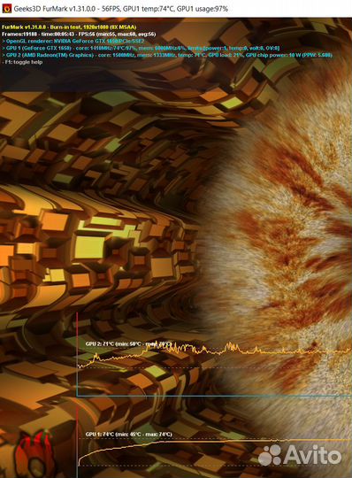 Игровой ноутбук HP на Ryzen 5 4600H/ GTX 1650