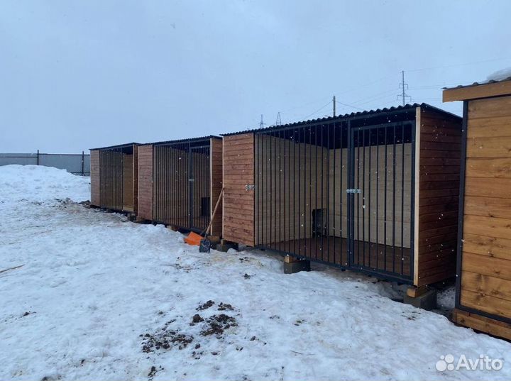 Вольер для собак с установкой