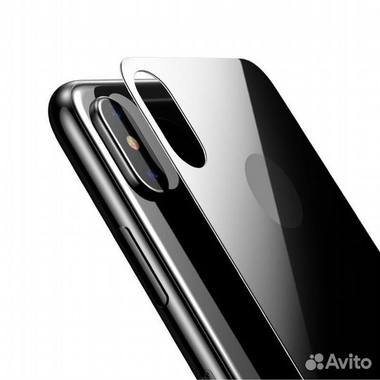 Защитное заднее стекло Mocoll для iPhone X,XS Gray