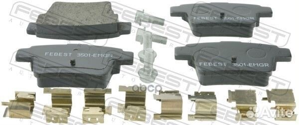Колодки тормозные дисковые 3501-emgr Febest