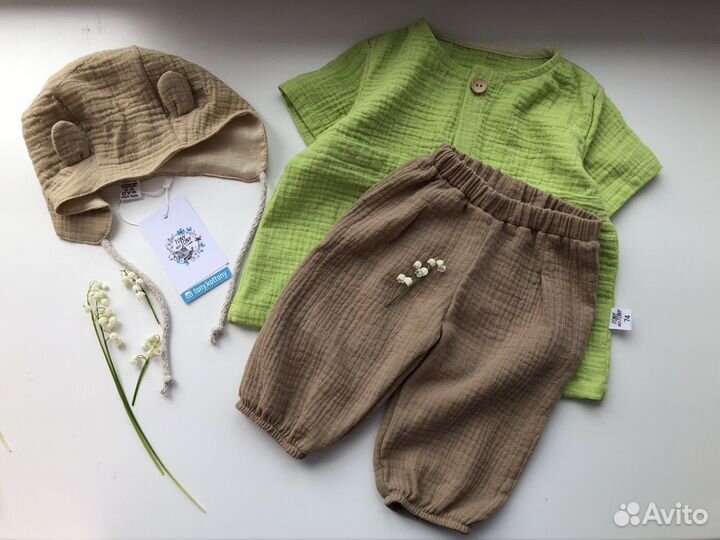 Костюм детский из муслина 74 размер