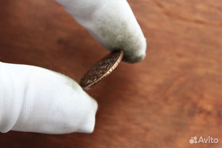 Полушка 1735 г Анна Иоан. в Твери