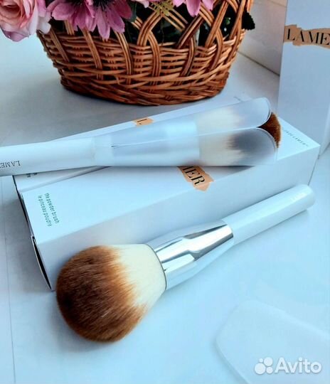 La mer.Кисти для пудры. коробке, с чехлом