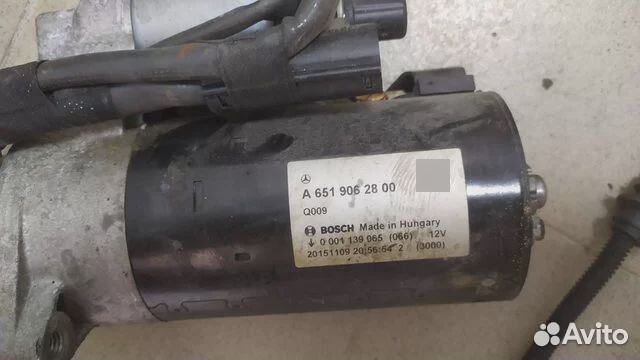 Стартер оригинальный Mercedes sprinter 651 мотор