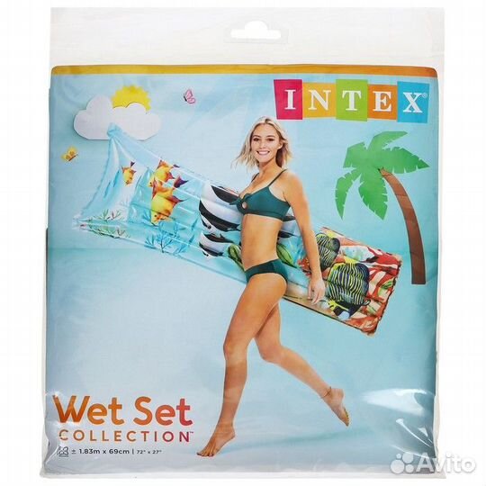 Матрас пляжный «Стильный», 183x69 см intex