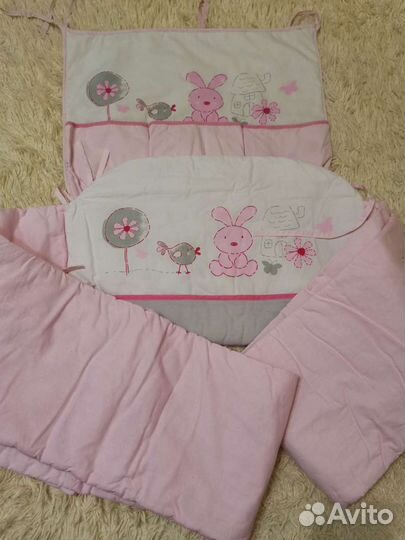 Бортики и балдахин в кроватку